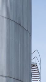 Close-up of metal structure in factory