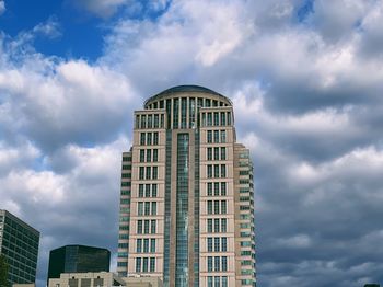 Low angle view of buildings against sky