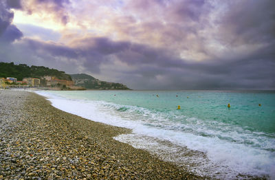 Scenic view of sea against sky