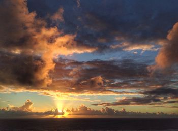 Sunset over sea