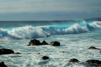 Scenic view of sea against sky