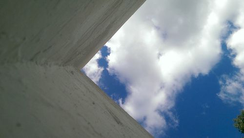 Low angle view of cloudy sky