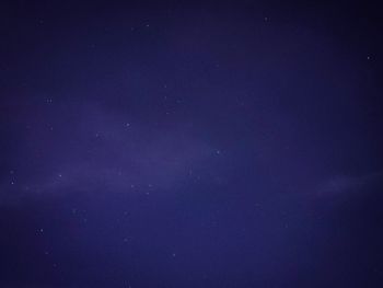 Low angle view of sky at night