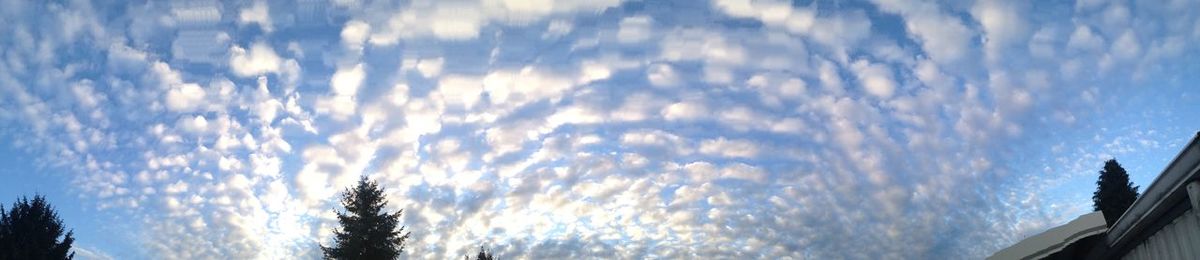 Low angle view of cloudy sky