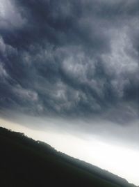 Scenic view of landscape against cloudy sky