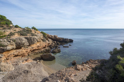 Scenic view of sea against sky