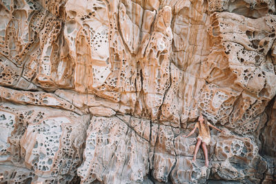 Full frame shot of rock formation