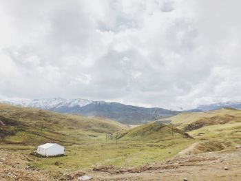 Scenic view of landscape against sky