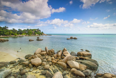 Scenic view of sea against sky