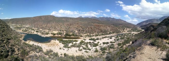 Panoramic view of landscape against sky