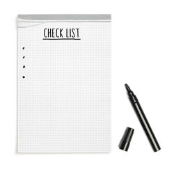 Directly above shot of text on white background