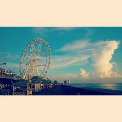 Ferris wheel against clear sky