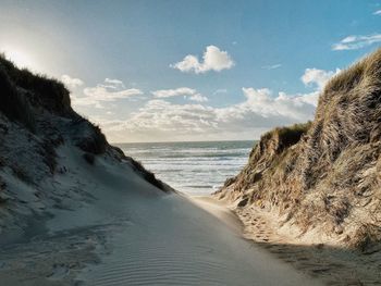 Scenic view of sea against sky