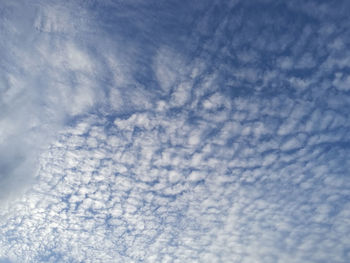 Low angle view of clouds in sky