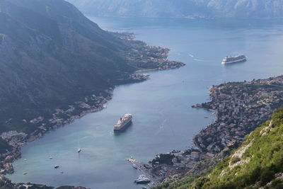 Boats in sea