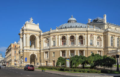 Odessa national academic opera and ballet theater in ukraine, on a sunny summer day