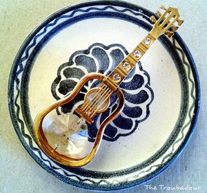 High angle view of painting