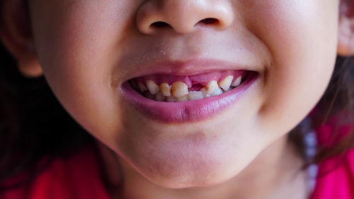 Close-up portrait of a girl