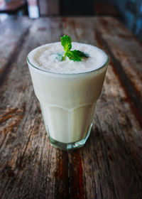 Close-up of drink on table