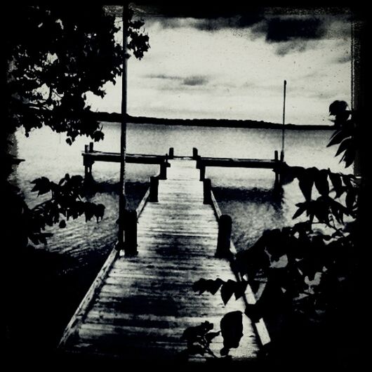 water, sky, tranquility, the way forward, sea, wood - material, tranquil scene, nature, pier, railing, boardwalk, beauty in nature, scenics, tree, horizon over water, cloud - sky, jetty, empty, bench, idyllic