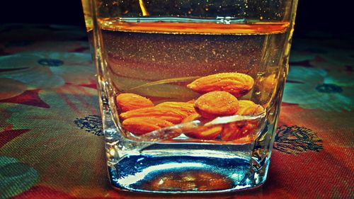 Close-up of drink on table