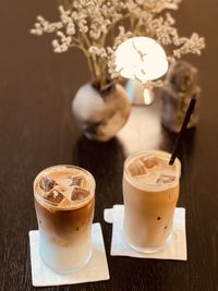 Close-up of coffee on table