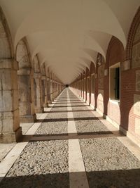 Empty corridor of building