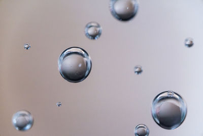 Full frame shot of bubbles in water