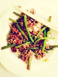 Close-up of food in plate