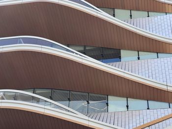 Low angle view of spiral staircase