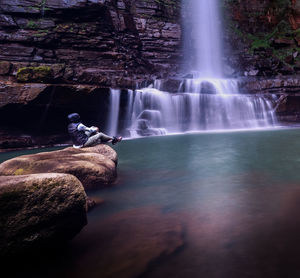 View of waterfall