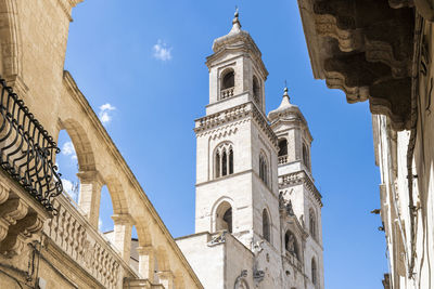 Low angle view of buildings against sky