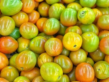 Full frame shot of fruits for sale in market