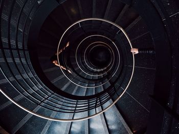 Close-up of spiral staircase