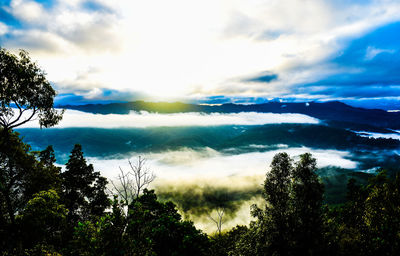Scenic view of landscape against sky