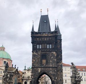 View of historic building against cloudy sky