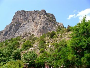 Scenic view of rocky mountains