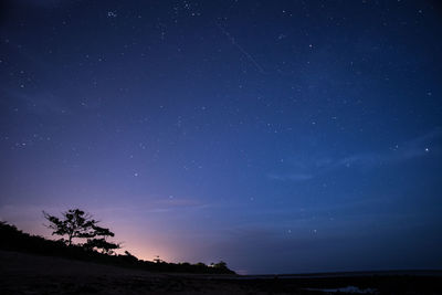 Scenic view of star field at night