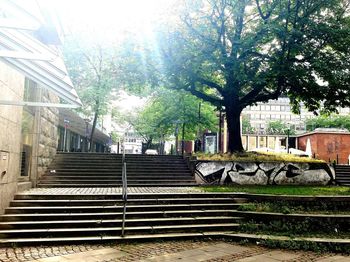 Built structure with trees in background