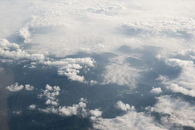 Low angle view of clouds in sky