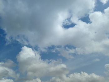 Low angle view of clouds in sky