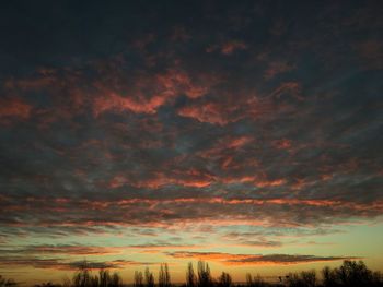 Low angle view of dramatic sky