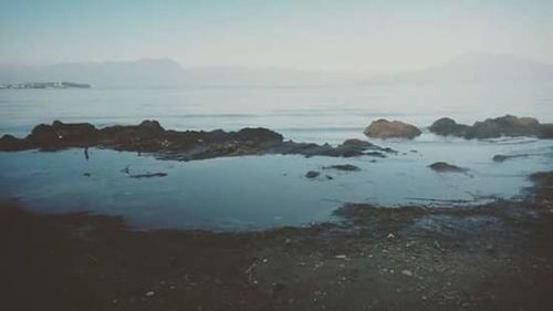 View of calm sea against sky