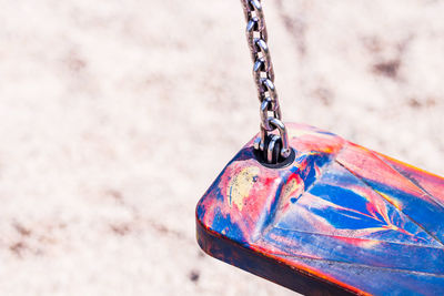 Close-up of metallic object