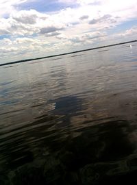 Close-up of sea against sky