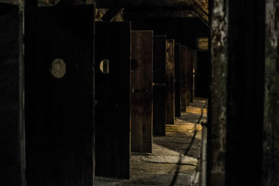 Interior of abandoned building