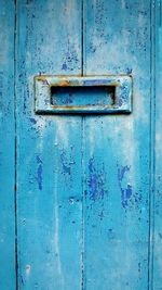 Letterbox in old door