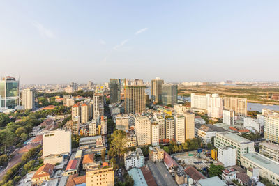 Cityscape against sky