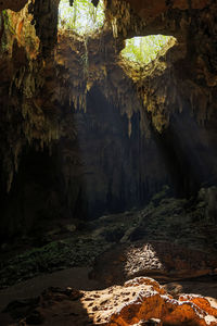 Rock formations in cave