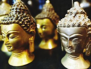 Close-up of buddha statue